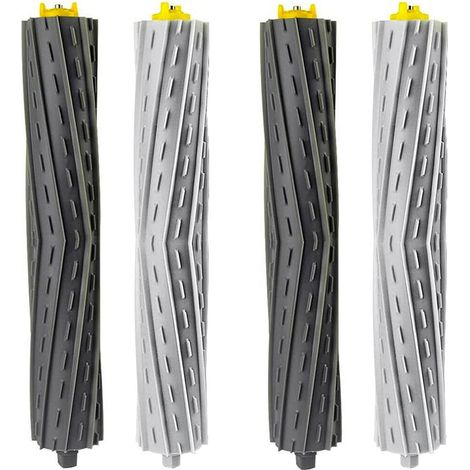 Paquete de 4 cepillos de rodillo de repuesto para aspiradoras Roomba de las series 800, 900, 850, 860, 861, 866, 870, 880, 890, 900, 960, 980, 981 y 985. (1/5)