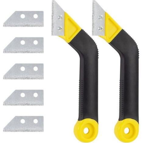 Outils de Retrait de la Mortier, Grattoir pour Carrelage, Lot de 2 Grattoir à Coulis (1/3)