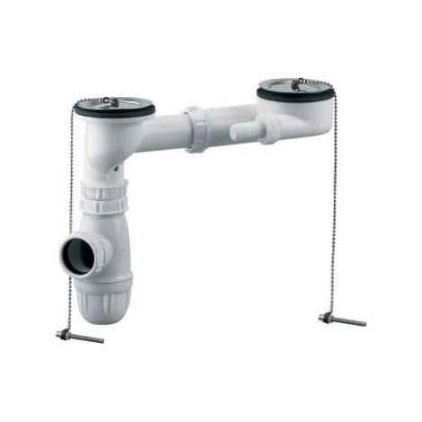 Combiné pour évier - Modèle LS - Grès blanc - Sans trop plein - Utilisation intérieure