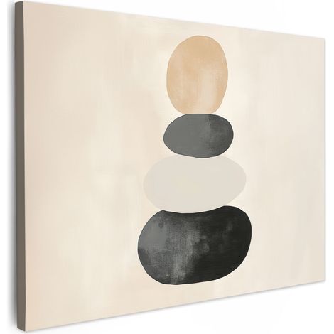 CUADRO EN LIENZO Japandi - Wabi sabi - Beige Cuadros 40x30 cm
