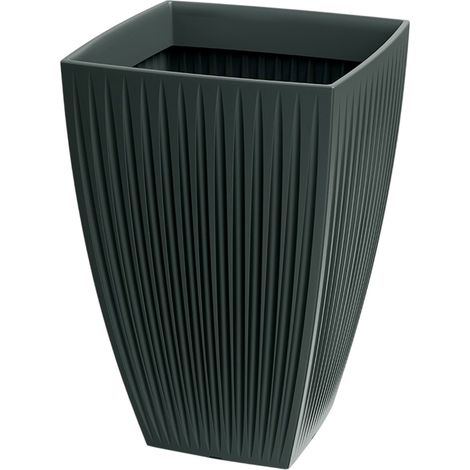 Pot Latia Carré HAUT Ø40x40 Anthracite (1/3)