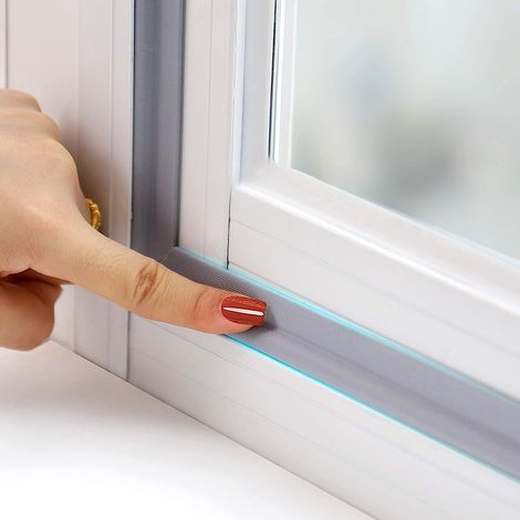 Joint d'étanchéité pour balai à poussière — joints d'étanchéité pour portes — joints d'étanchéité pour fenêtres — joints d'étanchéité insonorisants — joint anti-pluie — 10 m — gris (1/5)