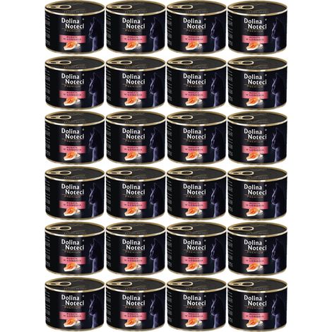 DOLINA NOTECI Premium reich an Lachs - Nassfutter für Katzen - 24 x 185 g