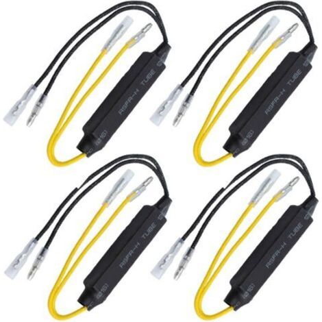 12V/21W LED Résistance de Charge Moto Clignotant Résistance Adaptateur Indicateur Correction Erreur Flash Contrôleur Clignotant Décodeurs pour Moto, Scooter(4Pcs) (1/5)