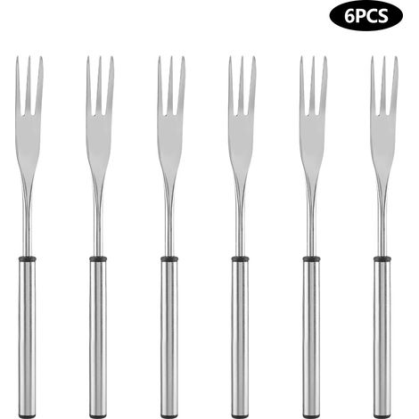 6-teiliges Grillgabeln-Set aus Edelstahl für das Grillen im Freien
