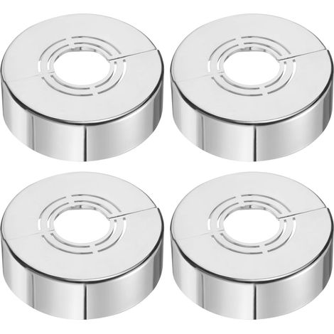 4 Pcs Plaque De Flanc Fendu Murale 62x20 mm Bride (Argent) (1/5)