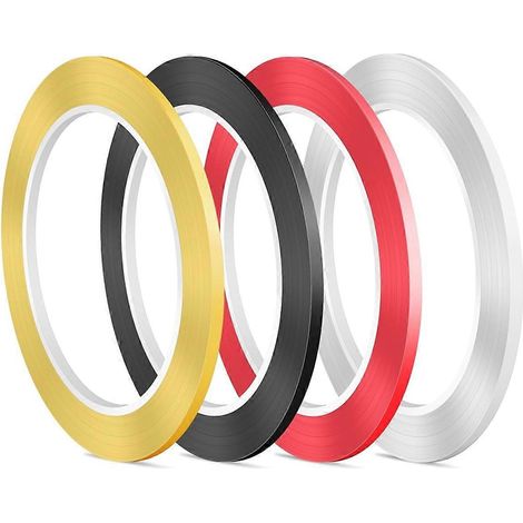 4 rouleaux de ruban adhésif pour tableau blanc effaçable à sec, lignes 1/8 po x 216 pi, ruban fin pour tableau blanc (1/5)