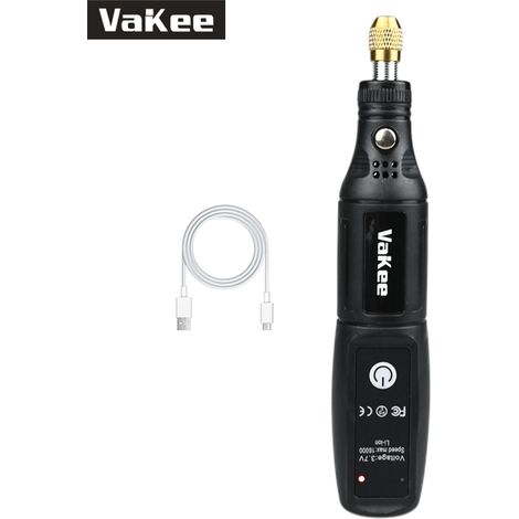 (Noir 1) Mini perceuse rechargeable USB, outil rotatif, mini polisseuse