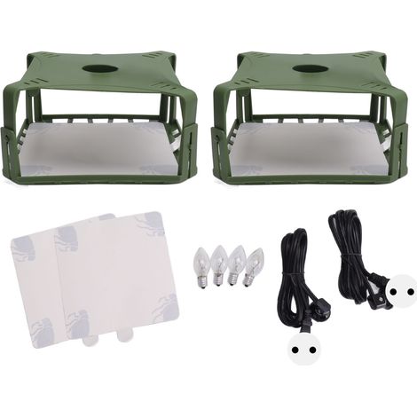 2 Lot Piège à Mouches Physique, Capture Électrique Sans Produits Chimiques, Adapté Animaux et Enfants, Prise EU 220V, pour Maison (1/5)