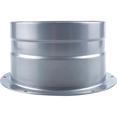 115 mm - Bride de raccordement en acier galvanisé - Raccord rond pour tuyaux flexibles ou rigides - Interface ronde - Conduit d'air pour tente de culture - Plaque de montage (1/5)