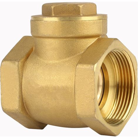 Clapet anti-retour à battant, vanne de compatibilité large à filetage femelle haute durabilité pour le débit d'eau des tuyaux (1/5)
