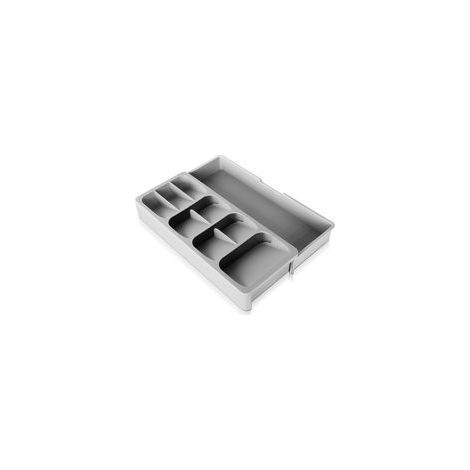 Organisateur Couverts Tiroir - Range Couverts Extensible 9 Compartiments, Plateau en Plastique pour Rangement Optimisé (1/5)