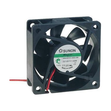 Ventilatore 12vdc Misure 60x60x25mm 2 fili Vapo 1,5w Mb60251v1a99 Sunon