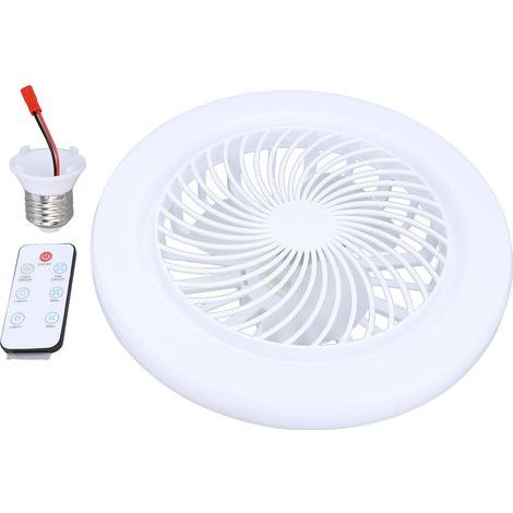 Ortviai Ventilateur de Plafond avec Luminaire LED Dimmable et Télécommande – Réglage Indépendant de la Luminosité et de la Vitesse – E27/E26 (1/5)