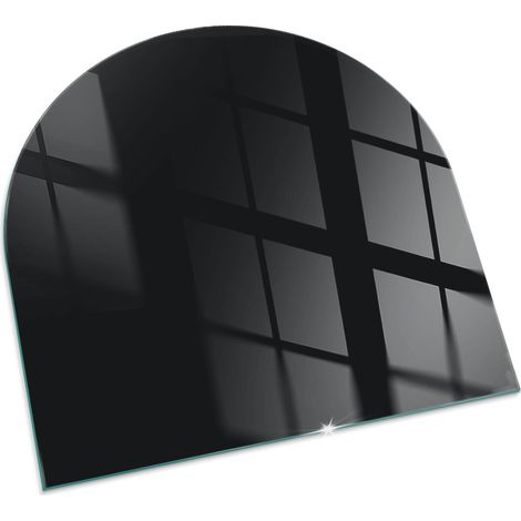 Glasplatte für Kaminofen Sicherheitsglas Schutzplatte Glasbodenplatte für Kamin Hitzeschutz für Kamin Funken Elegant Farbe Dunkelgrafit 100x100 cm