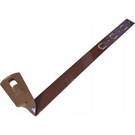 Soporte bajo baldosas para alambre L-330 trenzado H 70 mm. ZZ Marrón (1/4)