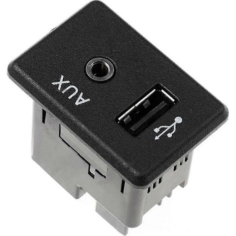Módulo de interfaz dual USB+AUX, conector de audio auxiliar, puerto de carga USB 795405024 28023-5AA0A para Tiida (1/5)