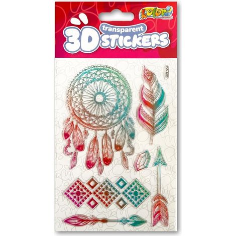 Pegatinas transparentes 3D de atrapasueños