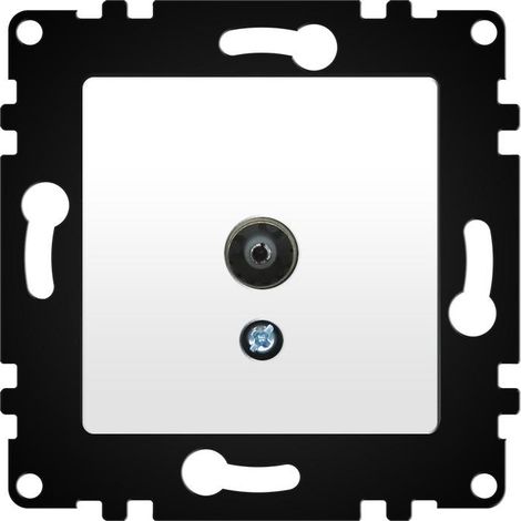 Módulo Empotrable Toma Final TV Blanco IP20 Serie wLux  Blanco  | IluminaShop