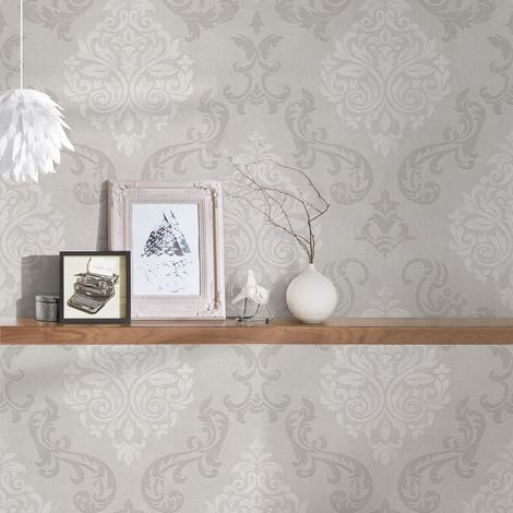 Vliestapete Beige Motiv Tapete Gemustert gerader Ansatz Memory 2 (1/5)