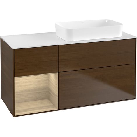 Villeroy & Boch F681PCGN Meuble sous-lavabo Finion F68 (1/2)
