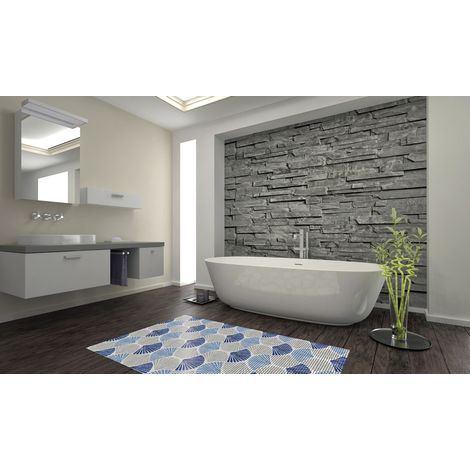 d-c-fix Weichschaummatte Seashells 200 x 65 cm beige/blau