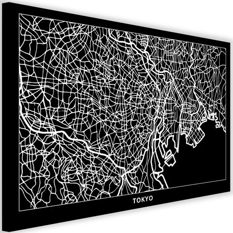 Tableau décoratif Plan de ville de Tokyo 60x40 (1/5)