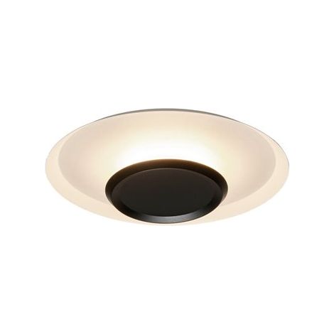 Mantra Plafón de techo LED TINA Ø40cm con doble pantalla blanca y negra 18W 3000K 2350Lm (1/2)