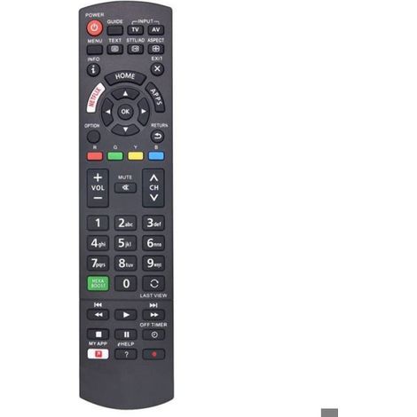 TéLéCommande Universelle pour TéLéViseur Panasonic TéLéCommande pour TéLéViseur Panasonic Viera LCD LED 3D avec Netflix, Boutons My (1/4)