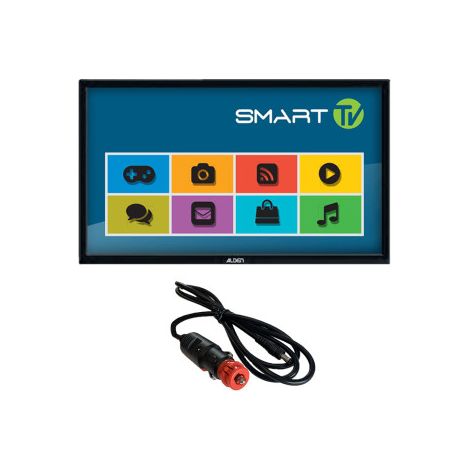 PACK ALDEN TV LED 22" 55cm Téléviseur Connecté GooglePlay Bluetooth Camping Car + HDSAT Cordon allume cigare 12V Universel (1/3)