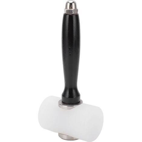 Marteau de gravure sur cuir en T, maillet nylon avec manche en bois, outil DIY pour estampage et repoussage du cuir (1/5)
