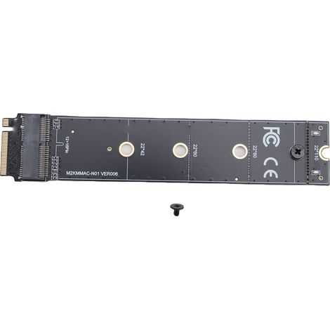 Remplacement de la carte adaptateur SSD vers M.2 KEY-M 12 16 broches pour ordinateur portable OS X 2013-2017 PCIe 4.0 transfert haute vitesse (1/5)