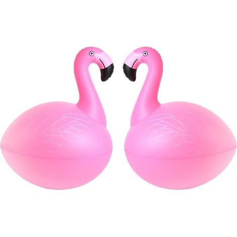 Lanterne Solaire Gonflable Canard pour Flamant, Bassin et Jardin, Lampe LED Flottante IP68, Éclairage Solaire Automatique Décoratif (2, Pink) (1/5)