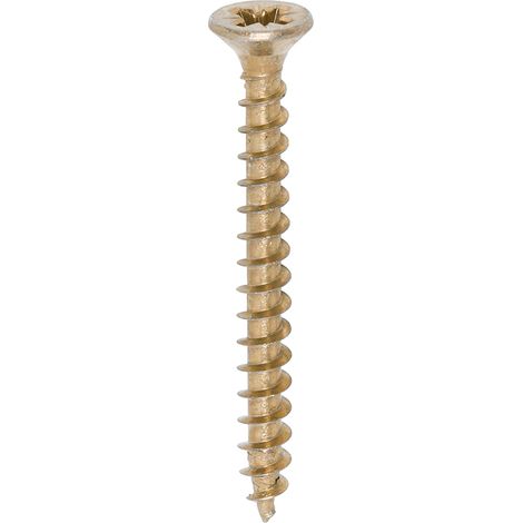 TIMco 4.0 x 40mm Solo Zinc & Yellow Woodscrew Qty 200