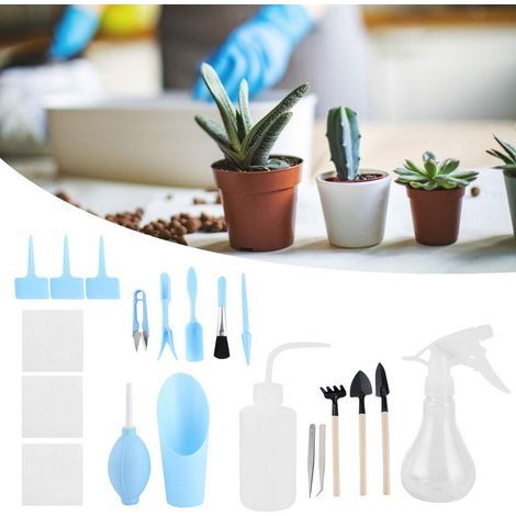 ABS, Outils de Plantation, Outils charnus, pour Plantes succulentes Bonsaï(Blue) (1/5)
