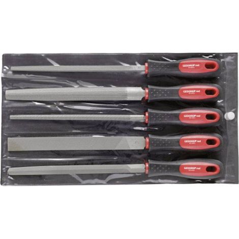 Gedore RED 3301597 Set di lime a 3 + 4 + monitor a colori + + semicircolare 5 pezzi Lunghezza 310 mm 1 pz. (1/5)