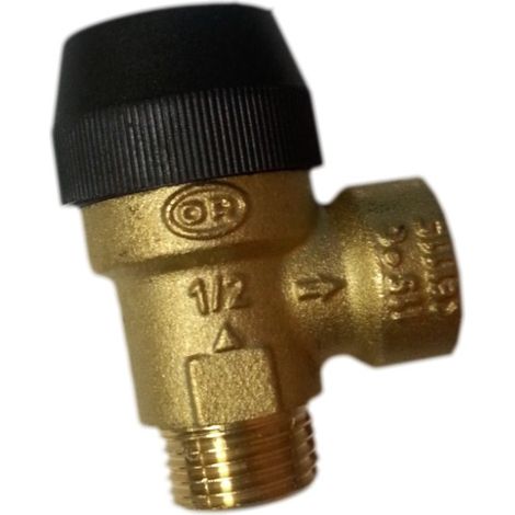 Valvula de seguridad 1/2 M-H 3 bar codo 90° corta