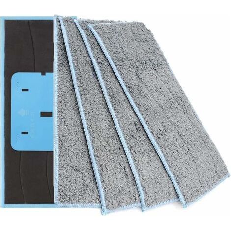 Lot de 4 Chiffons de Nettoyage lavables compatibles avec IRobot Braava Jet M6, vadrouilles humides lavables réutilisables compatibles avec la série Braava Jet m (1/5)