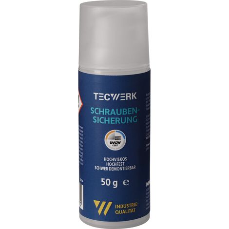Fijador de tornillos 50g hf.hv.rojo DVGW dosificador de bomba TECWERK (1/2)