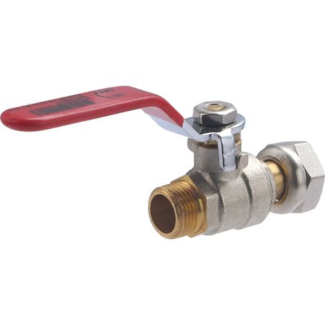 Noyon & Thiebault – Vanne d'arrêt quart de tour mâle femelle – Écrou libre 12x17 – Compatible eau potable – Installation facile avec joint