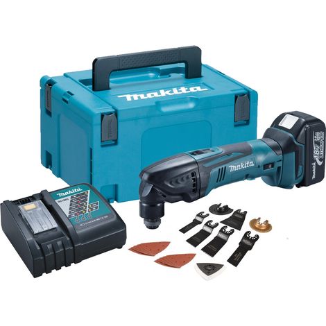 Makita DTM50 18v LXT Cordless Multi Tool - 1 x 3.0ah Battery + Case +Accessories (1/3)