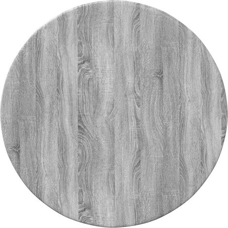 Maison Exclusive - Piano del tavolo Grigio sonoma Ø 40 x 1,5 cm Legno multistrato