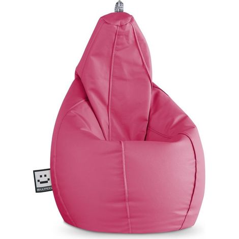 Pouf Poire Similicuir Fuchsia XXL Fuschia