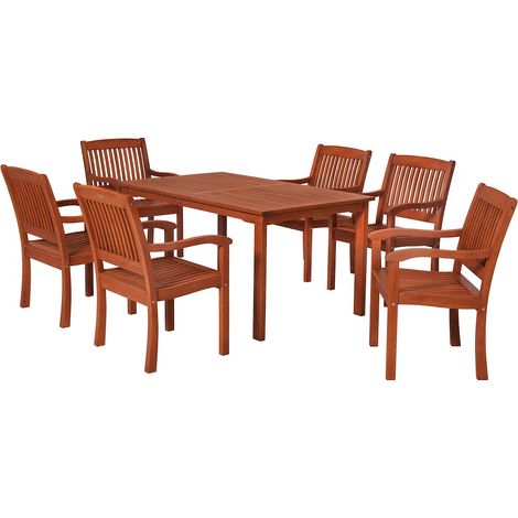 Maracaibo Set 7tlg Eucalyptus Tisch 150 x 90 cm