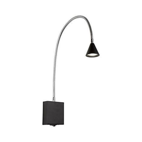 Lucide BUDDY - Lampada da letto a LED, 1 x 3 W, 4000 K, colore: Nero (1/4)