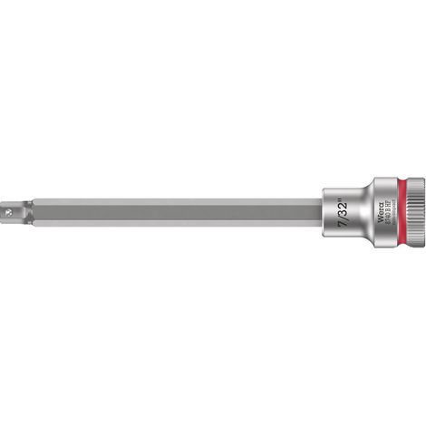 Wera 8740 B HF Zyklop Bitnuss mit 3/8"-Antrieb, mit Haltefunktion für Innensechskantschrauben, 7/32" x 107 mm - 05003088001