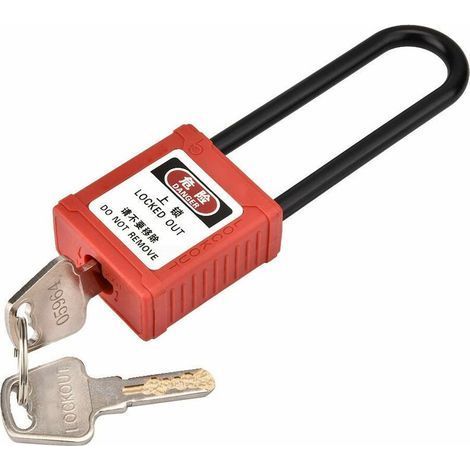 Cadenas de Sécurité Industrielle Durable à Longue Étiquette Verrouillage d'isolement (1/5)