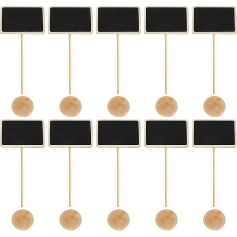 10 pièces Mini tableau signes craie tableau noir cartes de Place décorations de Vase de bureau (1/5)