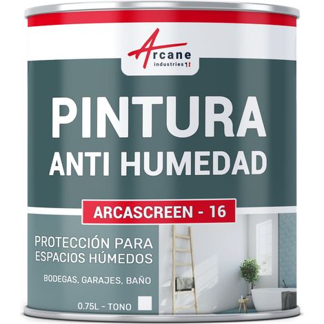 Pintura Antihumedad 0.75 Litros Blanco - Arcasreen