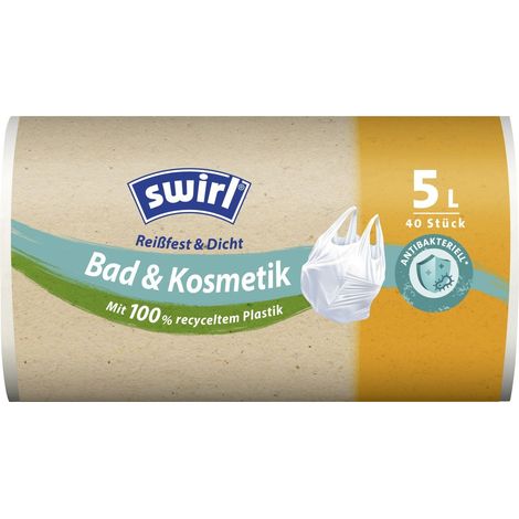 Swirl Müllbeutel mit Tragegriff 5 L 40 Stück Müllbeutel (1/2)